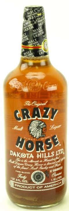 crazy horse beer 64 oz.